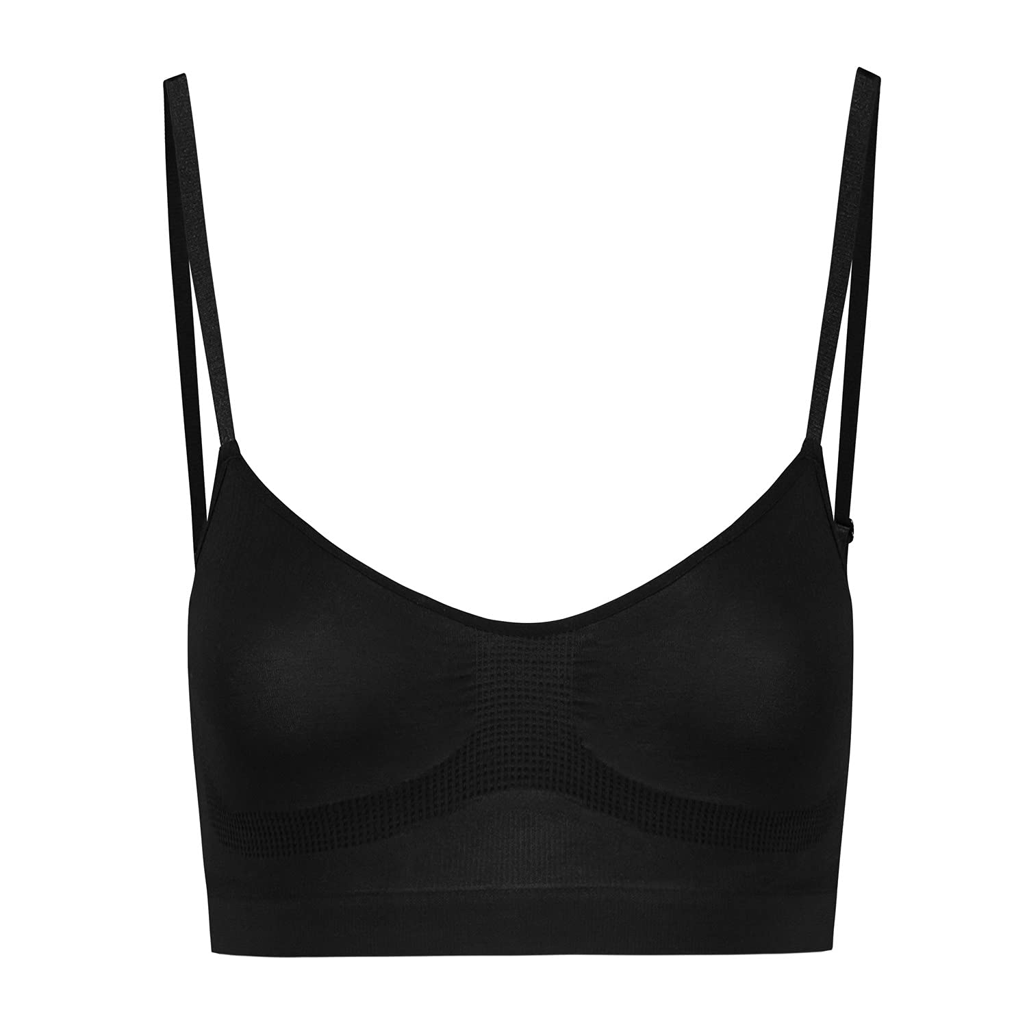Bye Bra Seamless Bra Top, Balcone Bra Top, Wire-Free Sports Bra, Good Breast Support, Medium Shapewear for Women