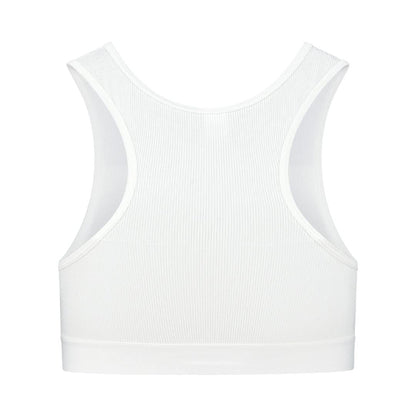 Bye Bra Natural Rib Cropped Tanktop White XL