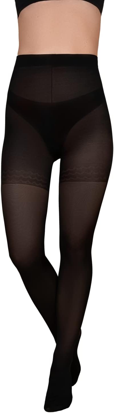 Bye Bra Control Slim 70 Denier Shapewear Tights Hosiery Hip Shaper Tummy Control Shiny Semi-Sheer Tights