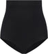 Bye Bra Slip taille mi-haute doux au toucher, sous-vêtement gainant, bande en silicone, lifting des fesses, contrôle du ventre, réconfortant, haute intensité, sans couture, S-XXL, beige/noir, Noir , S