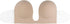 Bye Bra Seamless U Style Bra, Strapless and Open Back, Push-Up Effect, Beige and Black, Cups: A-E