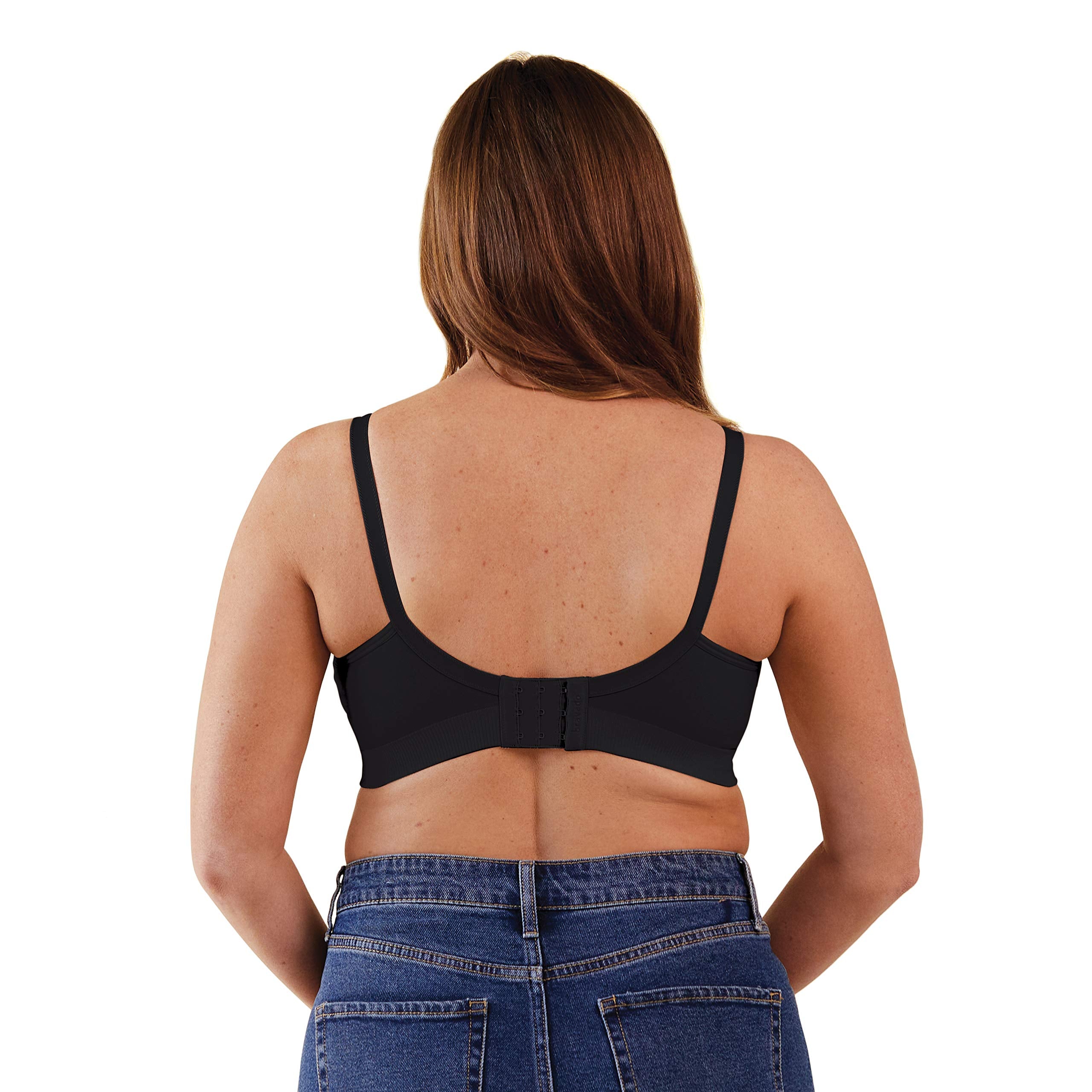 Bravado Designs Body Silk Seamless Sheer Nursing Bra (Black, M)