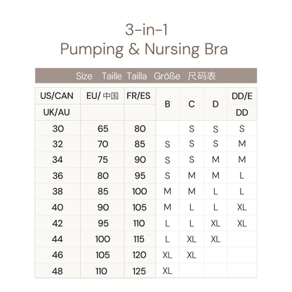 Bravado Designs 3-in-1 Nursing and Pumping Bra Hands Free for Maternity and Breastfeeding, Wearable Breast Pump Bra