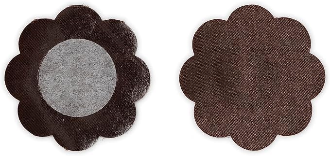 Bye Bra Silk Nipple Covers Women Pasties One Size Flower Shaped 4 Single-Use Pairs for Daily Wear Strong Henkel Adhesive