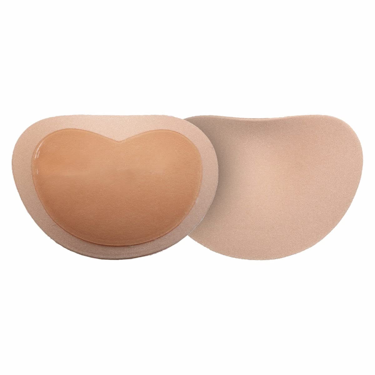 Bye Bra Adhesive Bra Pads, Half Push Up Bra Pads, Removable Bra Pads, Adhesive Bra Inserts, Enhanced Look, One Size, Beige