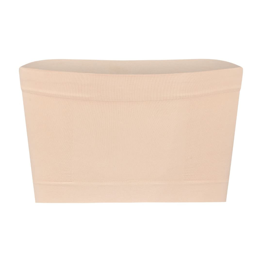 Bye Bra Soft Touch Seamless Tube Top Beige XL