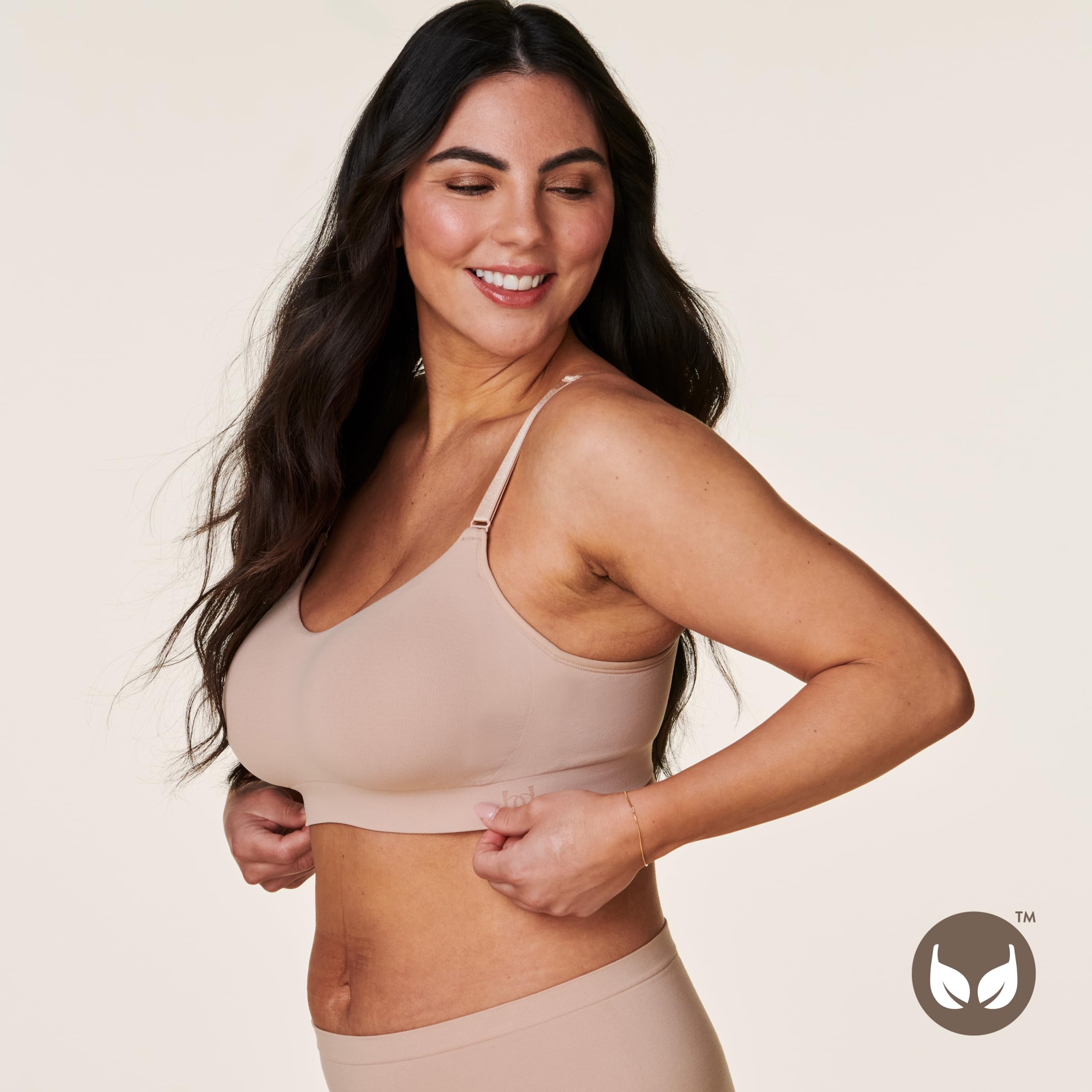 Bravado Designs Everyday Bra, Non Wired Balconette Bra for Women, Comfort Bra