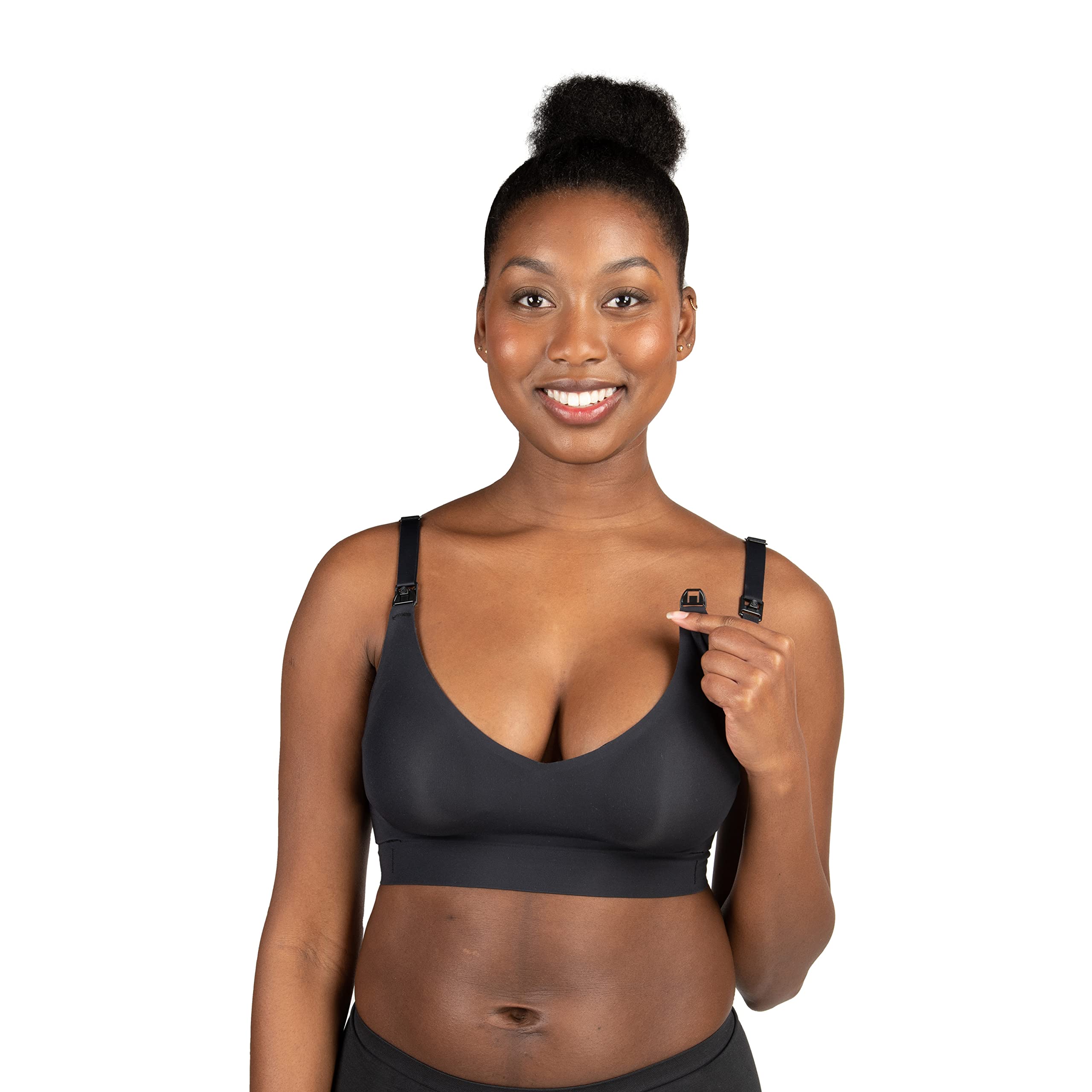 Bravado Designs Women's Enrich Seamless Nursing Bra Maternity Bra Wireless Clip Down for Breastfeeding S-XXL