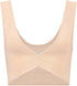 Soutien-gorge réversible sans couture doux au toucher, beige, taille M, beige, M