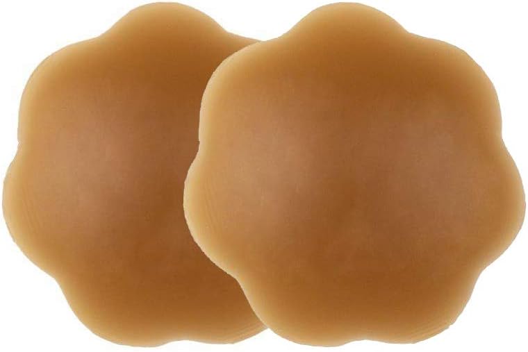 Bye Bra Couvre-Tétons en Silicone, Couvre-Tétons en Forme De Fleur, Pastilles De Poitrine Adhésives, Réutilisables Jusqu&
