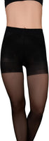 Bye Bra Power Up 40 Denier Tights Tummy Control Hosiery Hip Control Tights Shiny Semi-Sheer Tights