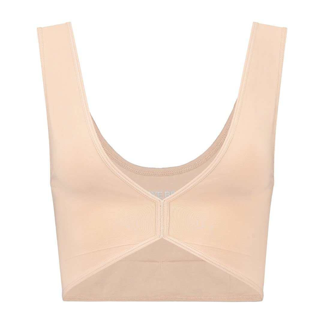 Soft Touch Seamless Reversible Bra Top Beige XXL
