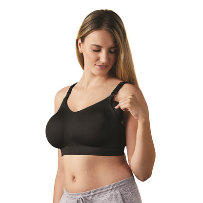 Bravado! Body Silk Seamless Nursing Bra 1401 (L Plus, Black)