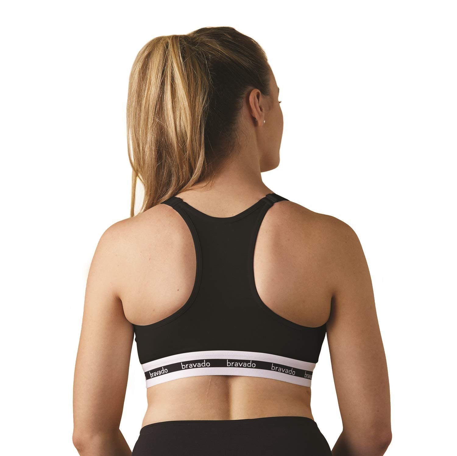 Bravado! Designs Original Full Cup Nursing Bra (Black, L)