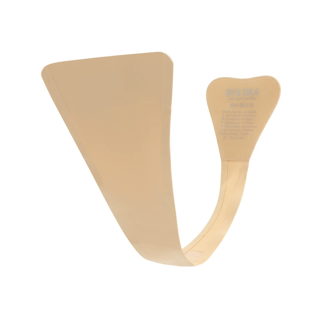 Bye Bra Adhesive String Seamless Thong Unnoticeble C String with Soft Lace Finish Reusable Up to 50 Times, Black/Beige (Beige with Lace)