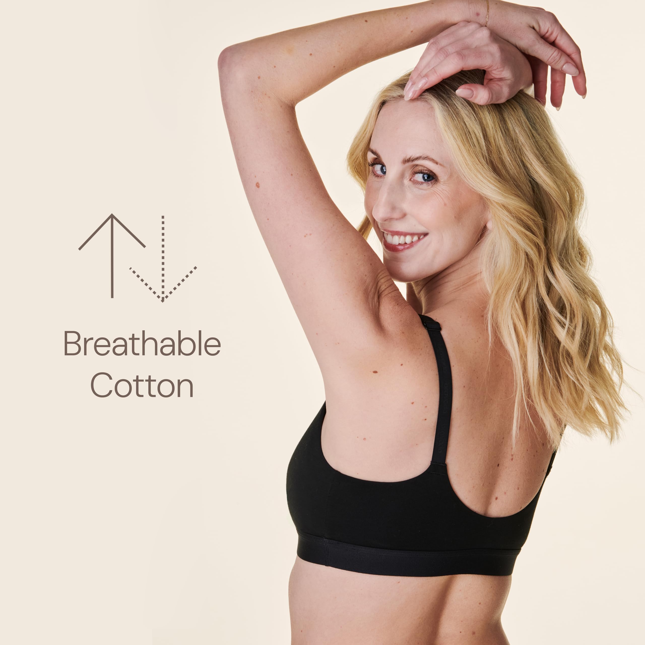 Bravado Designs Women's Cotton Pullover Maternity & Nursing Wireless Full Coverage Bra