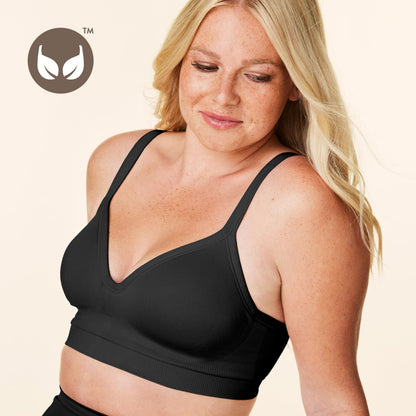 Bravado Designs Sustainable Muse Seamless Wireless V-Neck Everyday Bra Adjustable A to G Cups