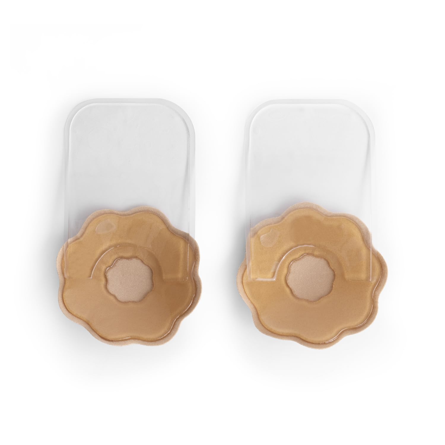 Bye Bra Multi Pull Up Bra, Adhesive Bra, Push Up Bra, Backless Bra, Seamless Bra, Nipple Coverage, Beige and Brown