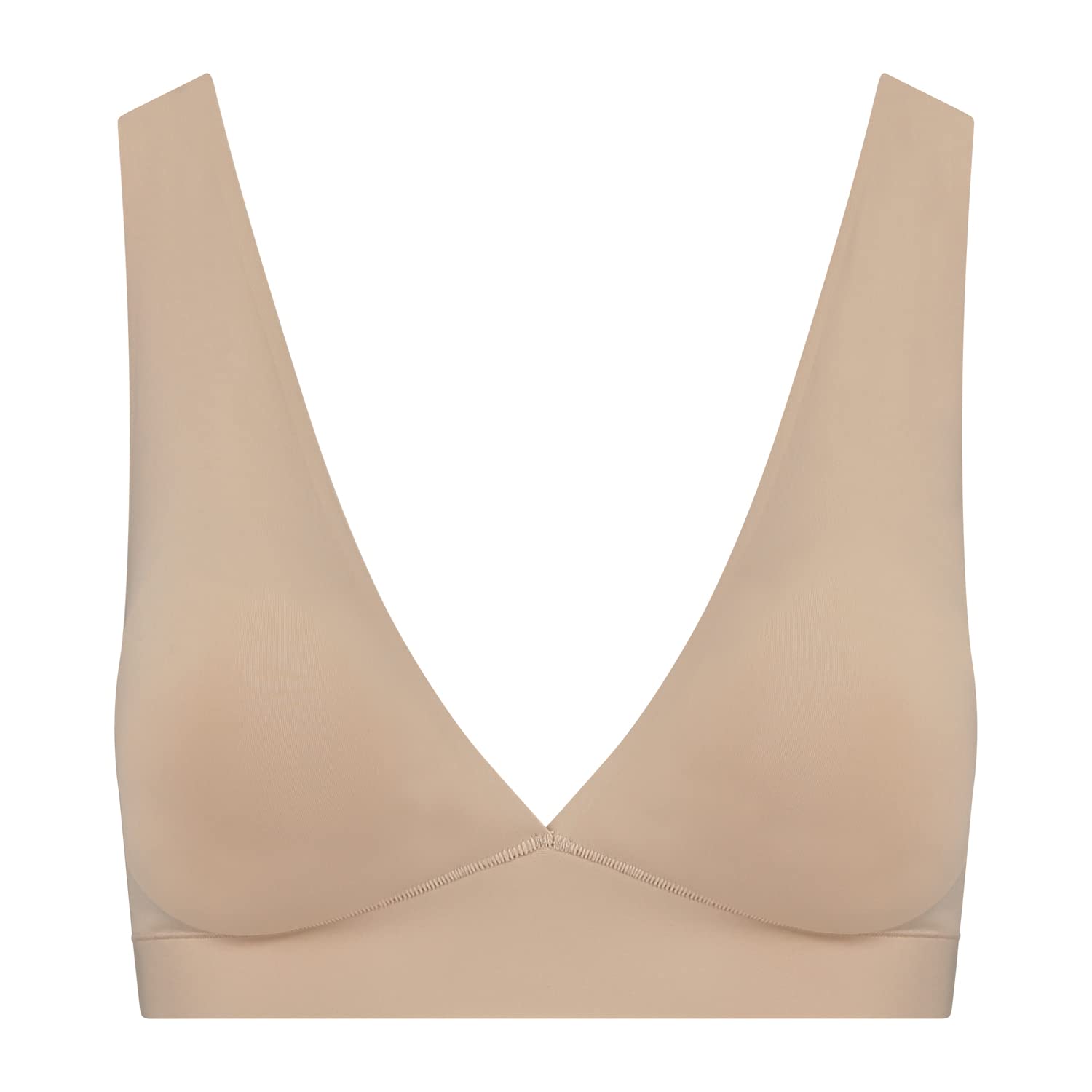 Bye Bra Bra Top Deep Plunge, Wide Shoulder Strap, Removable Padding, Breast Support, Wire Free Bra, Sculpting Shapewear