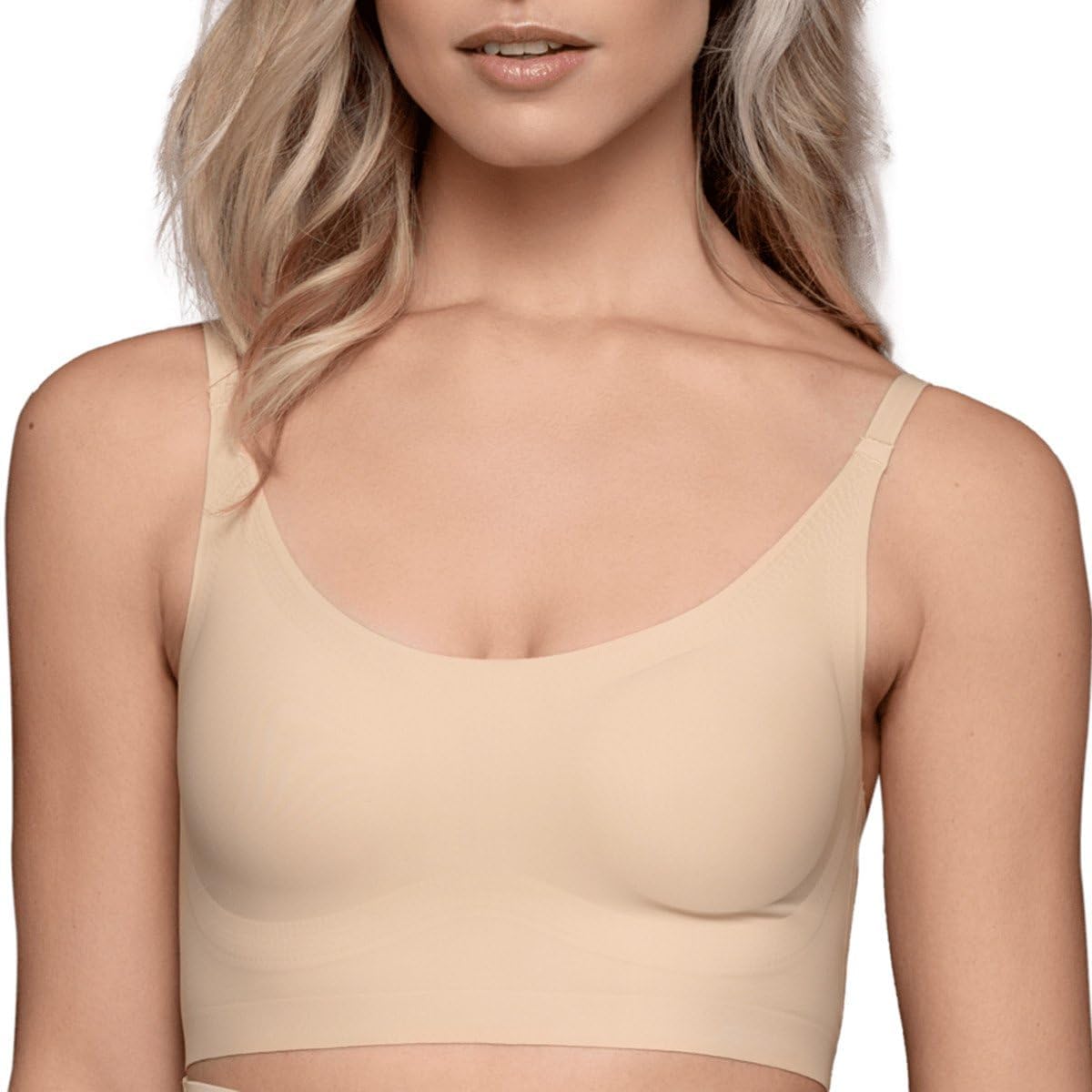 Bye Bra Round Bra Top, Invisible Bra Top, Good Support, Seamless, Comfortable, Women&