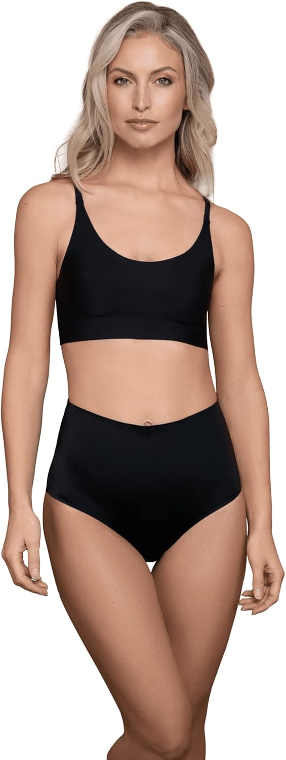 Bye Bra Invisible Mid-Rise Brief, Light Control, Comfortable, Shapewear for Women, Soft Fabric, Lightweight Shapewear, Beige/