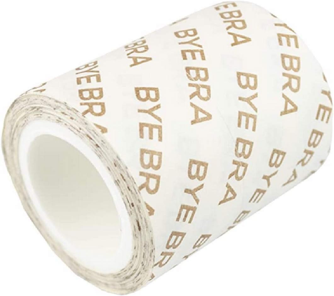 Bye Bra 3M Breast Lift Tape Roll with 3 Pairs Satin Nipple Covers