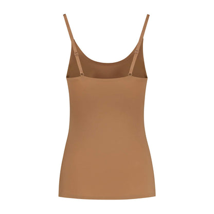 Bye Bra Invisible Shaping Shirts, Lightweight Tummy Control Tank Top, Adjustable Straps, Slimming Clothing