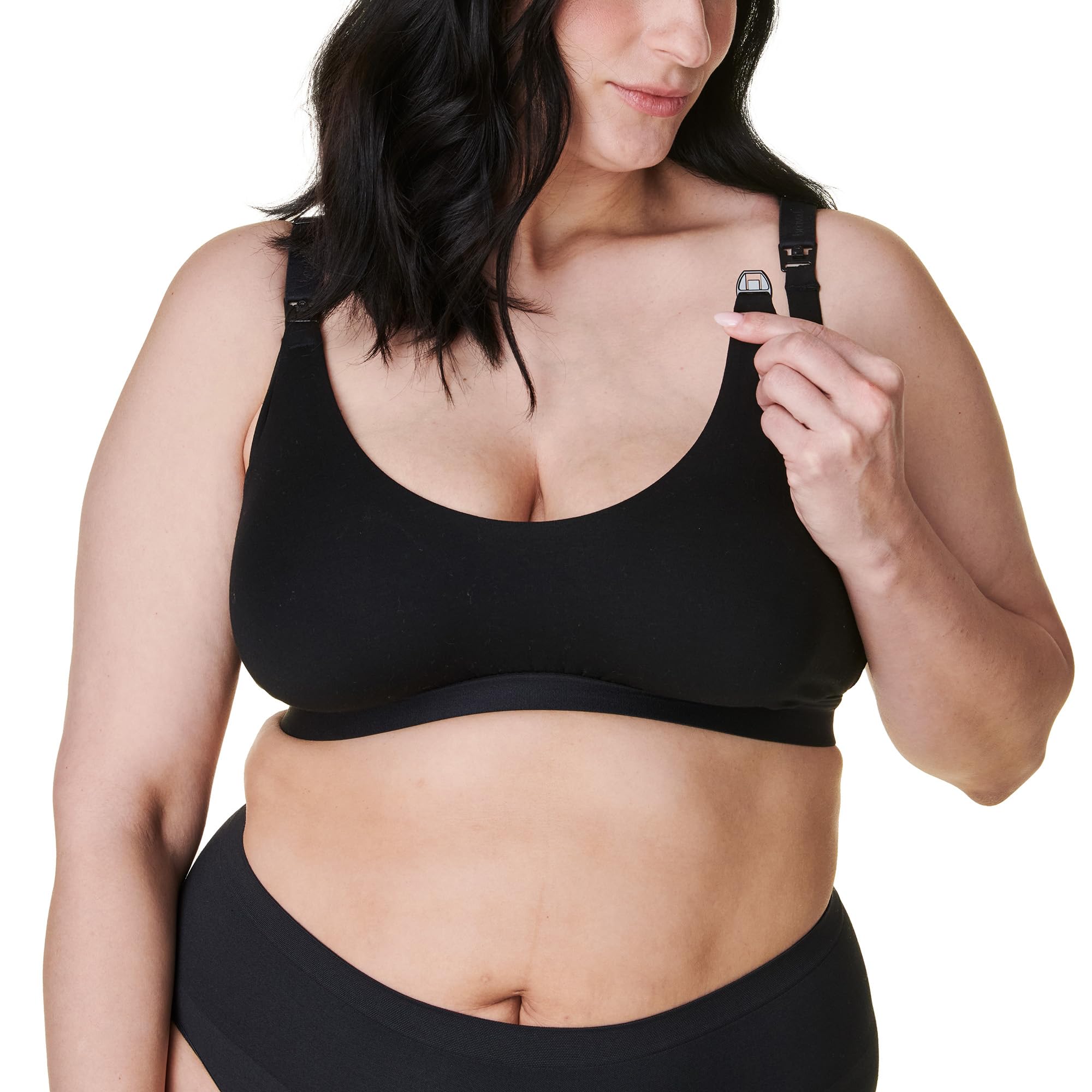 Bravado Designs Women's Cotton Pullover Maternity & Nursing Wireless Full Coverage Bra