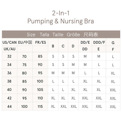 Bravado Designs Hands Free Pumping Bra &amp; Nursing Bra 2-in-1 Seamless for Maternity &amp; Breastfeeding