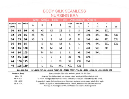 Bravado! Body Silk Seamless Nursing Bra 1401 (M Plus, Black)