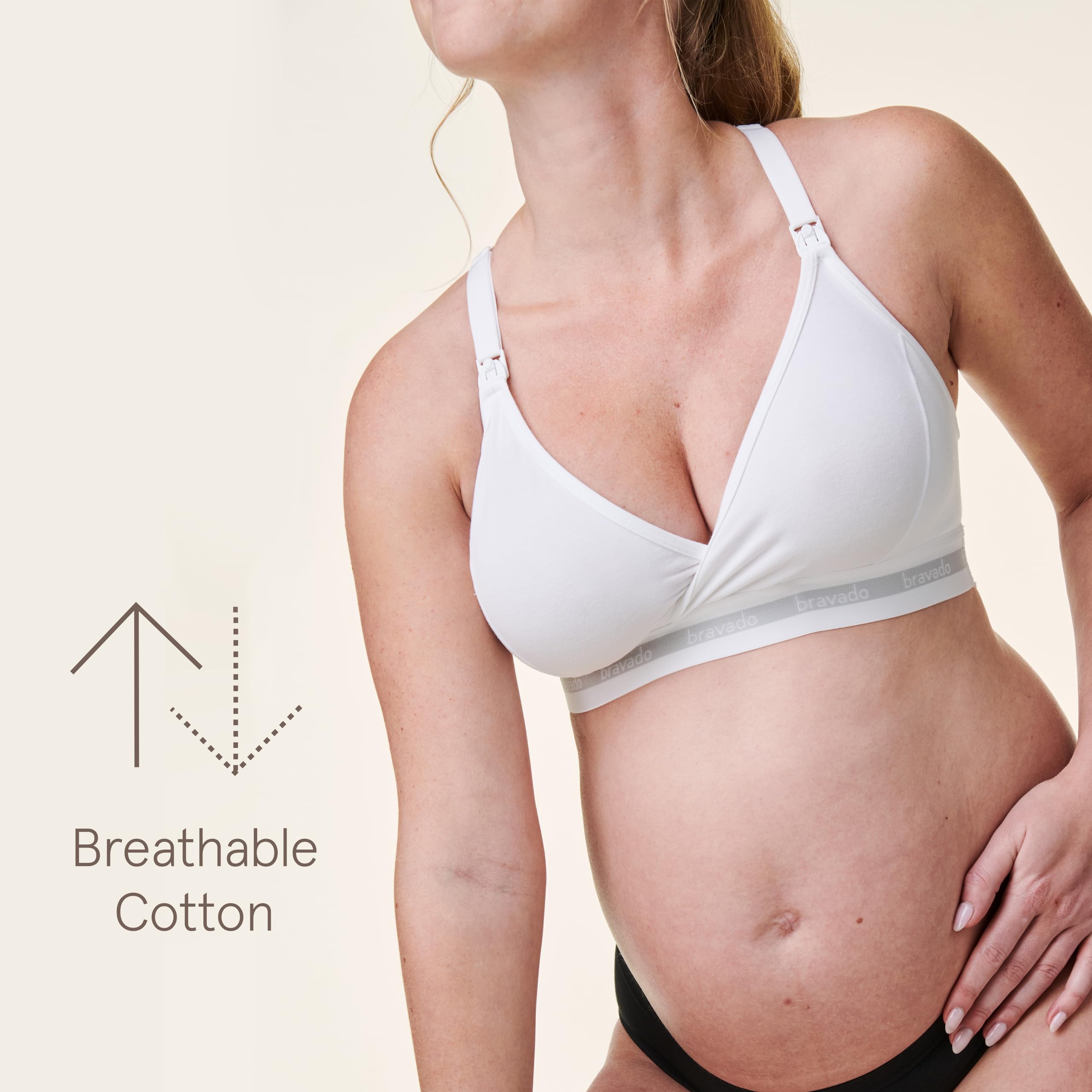 Bravado Designs Women's Soft Bra, Opaque