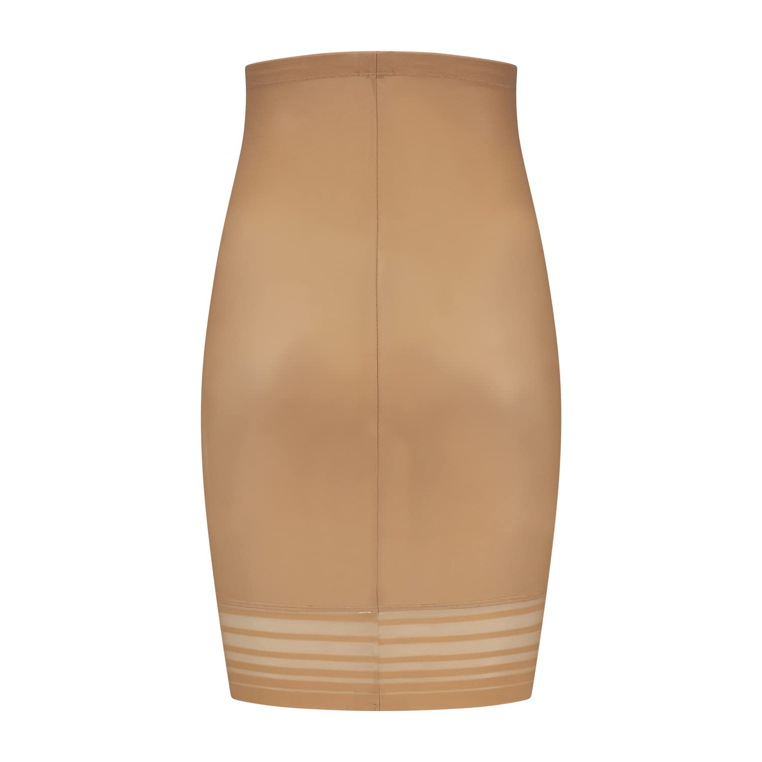 Bye Bra Powermesh High Waist Skirt, High Control, Double-Layer Front Panel, Cotton Crutch, Silicone Strap, Shapewear