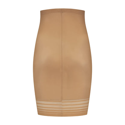 Bye Bra Powermesh High Waist Skirt, High Control, Double-Layer Front Panel, Cotton Crutch, Silicone Strap, Shapewear