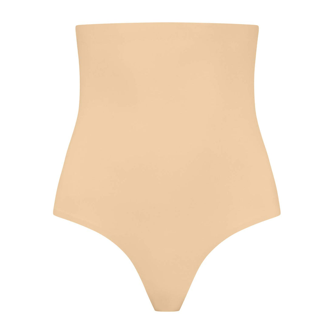 Bye Bra Invisible Thong, High Waist, Low Control, No Stitch, Cotton Gusset, Lightweight