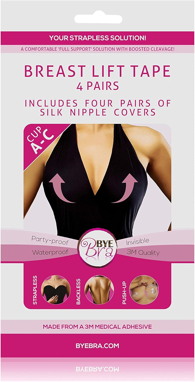 Bye Bra E27367 Breast Lift &amp; Silicone Nipple Covers, 50 g