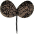 Bye Bra Lace-It-Bh, Self Adhesive Round Bra, Push Up Adjustable Plate Backless Bra, Flat Bra, A-E Cups, Black, Beige