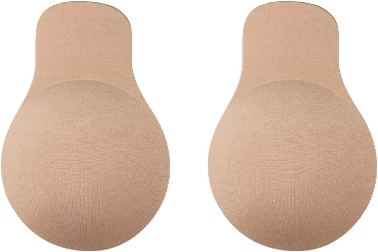 Bye Bra Cloth Lifting Nipple Covers, Reusable Adhesive Nipple Covers for Lifting Effect, Backless Bra Cups without Lifting Straps