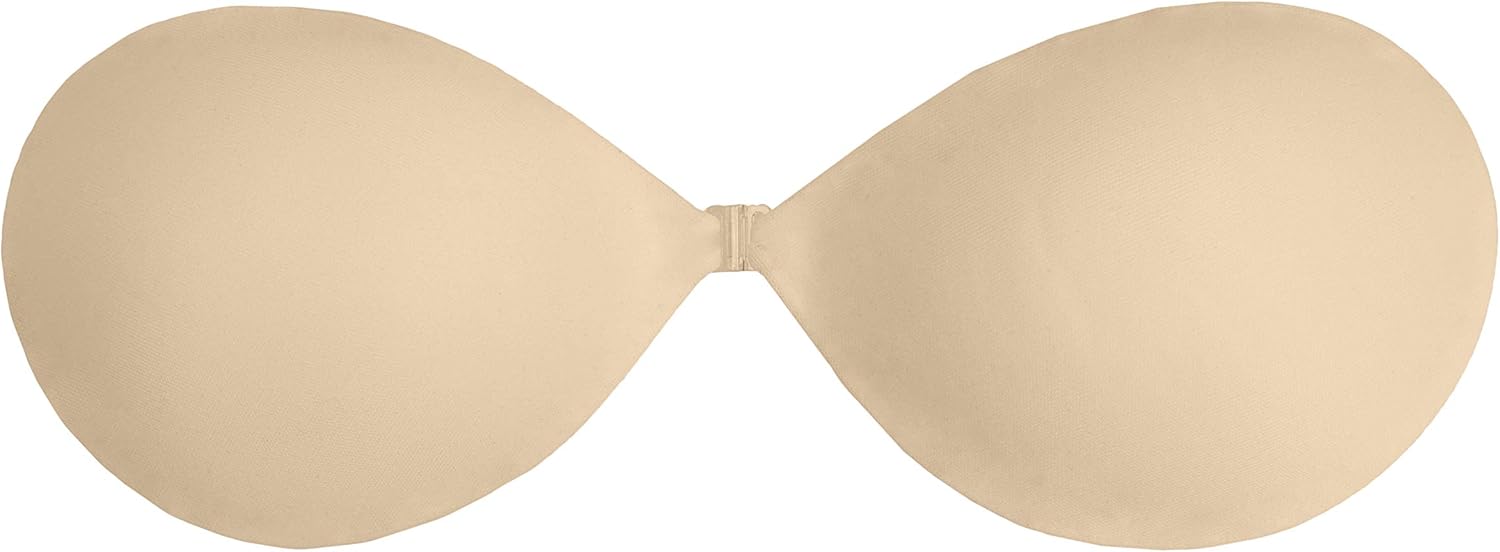 Bye Bra Invisible Bra, Adhesive Bra, Push Up Bra, Backless &amp; Strapsless, Sticky Bra, Reusable, Cup: A-D, Beige &amp;