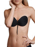 Bye Bra Strapless Round Bra, Self Adhesive Bra, Push Up Bra, Adjustable and Backless Bra, Sticky Bra, A-E Cups, Beige and Black
