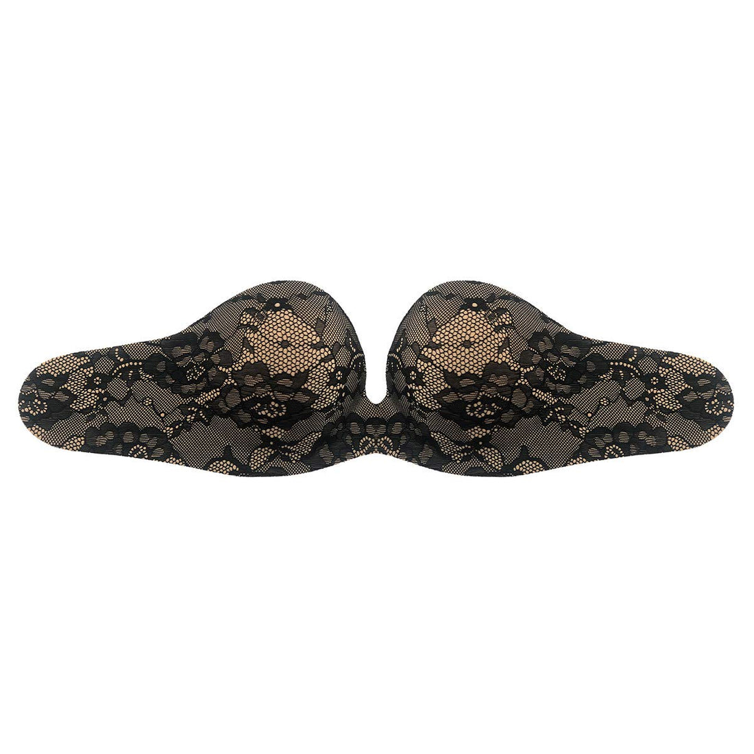 Bye Bra Adhesive Gala bra with lace detailing, Self-adhesive Strapless Cleavage Push up Bra, for any backless outfit, Underwired Stick on Bra, Cup sizes: A-E (Cup A)