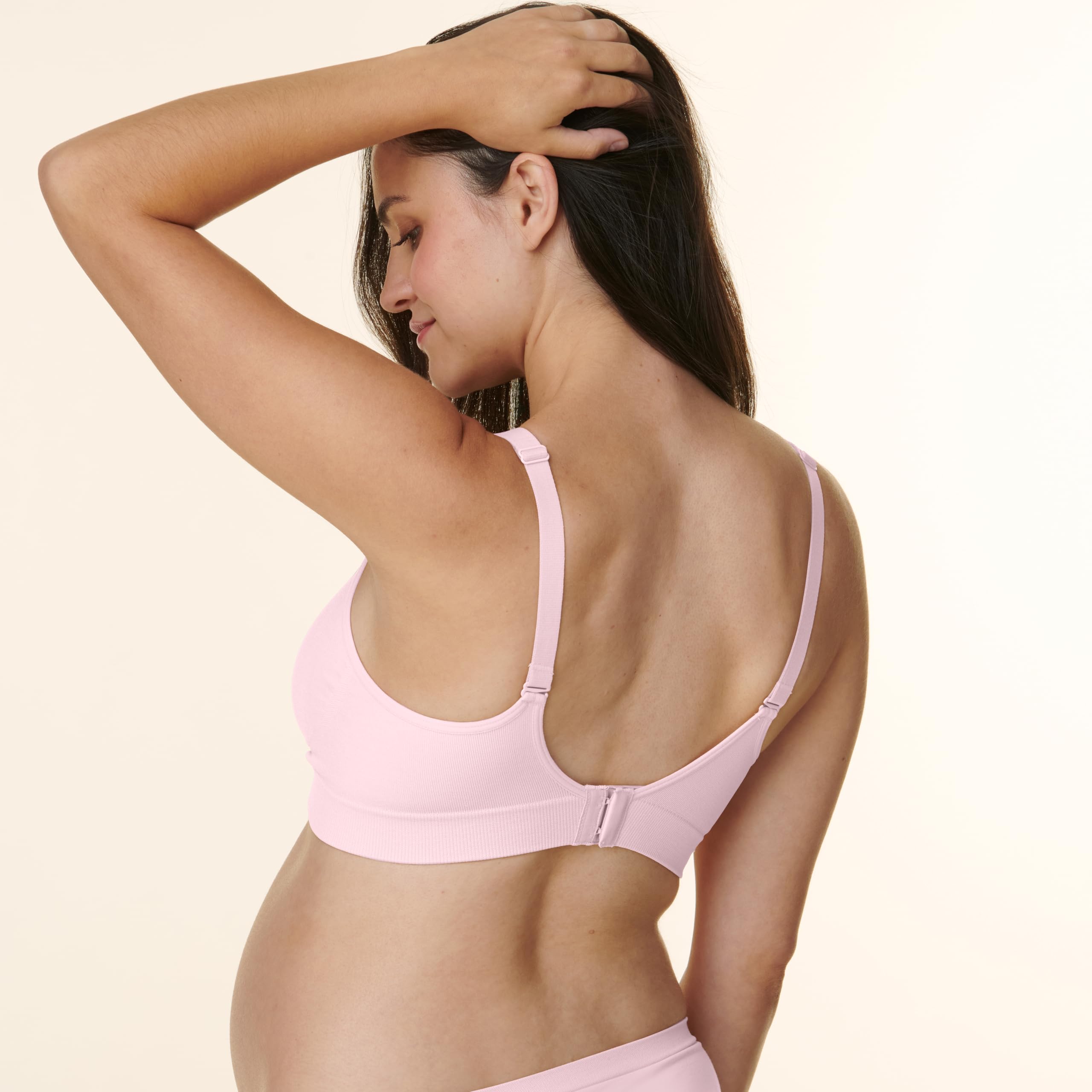 Basics by Bravado Women's Comfort Maternity Bra and Nursing Bra Adjustable, Seamless