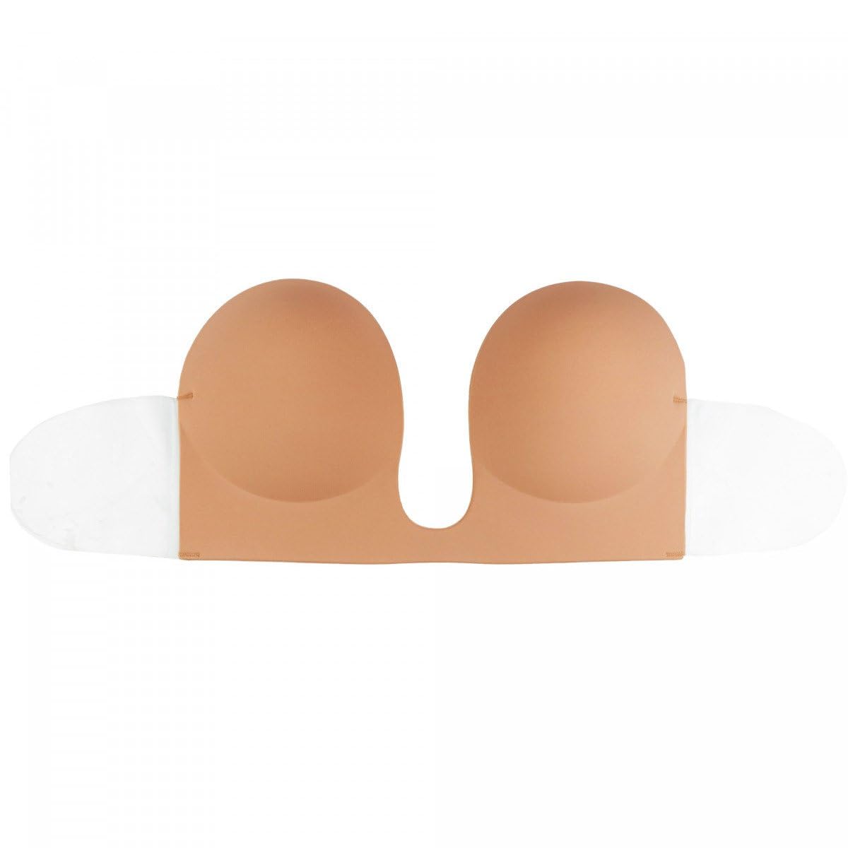 Bye Bra Seamless U Style Bra, Adhesive Bra, Strapless and Backless Bra, Push up Bra, Cup A-E, Brown, Beige and Black