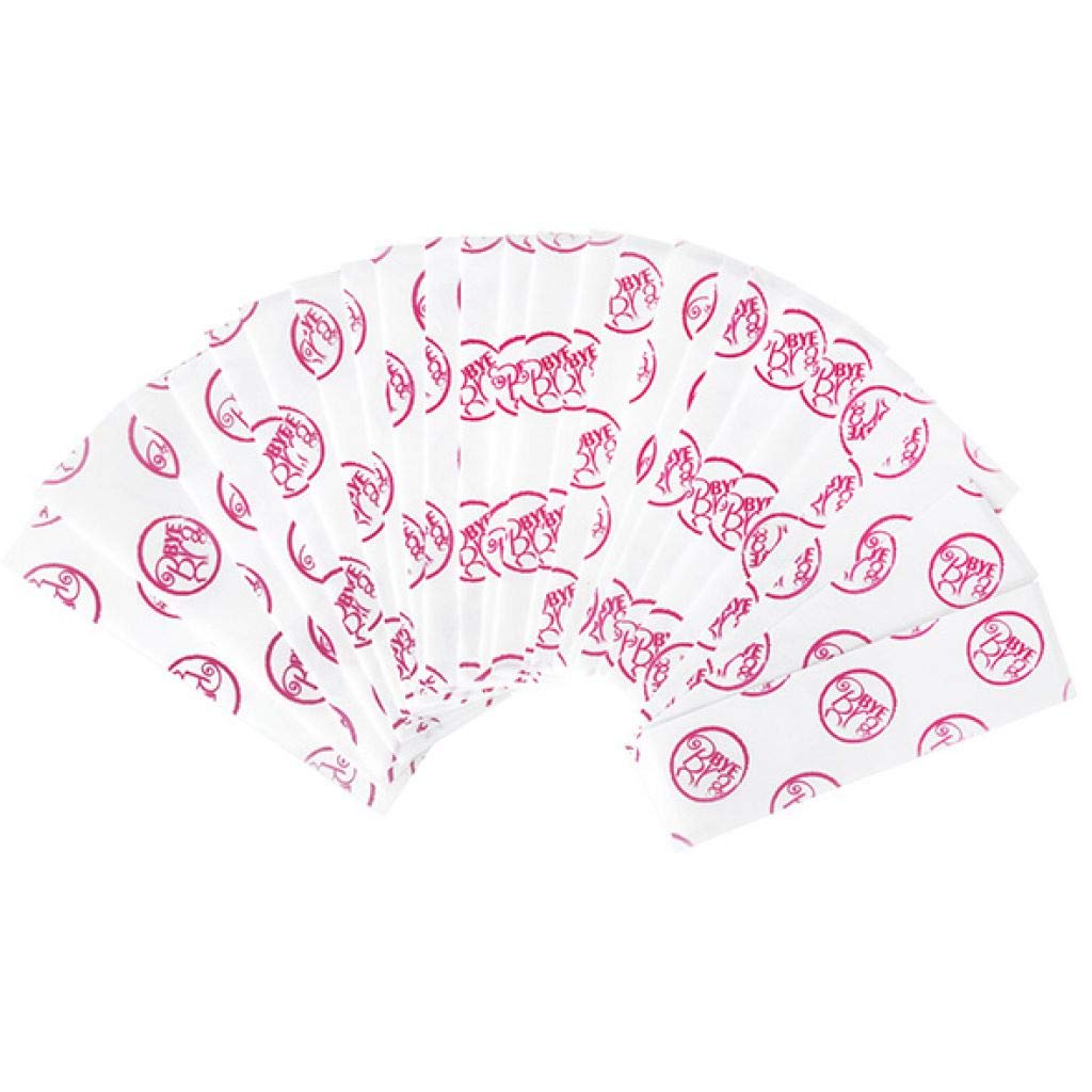 Bye Bra Dress Tape Strips, Fashion Tape, Transparent Adhesive Tape, Double Sided Tape with Pink Compact Case, One Size, Pack Of 30