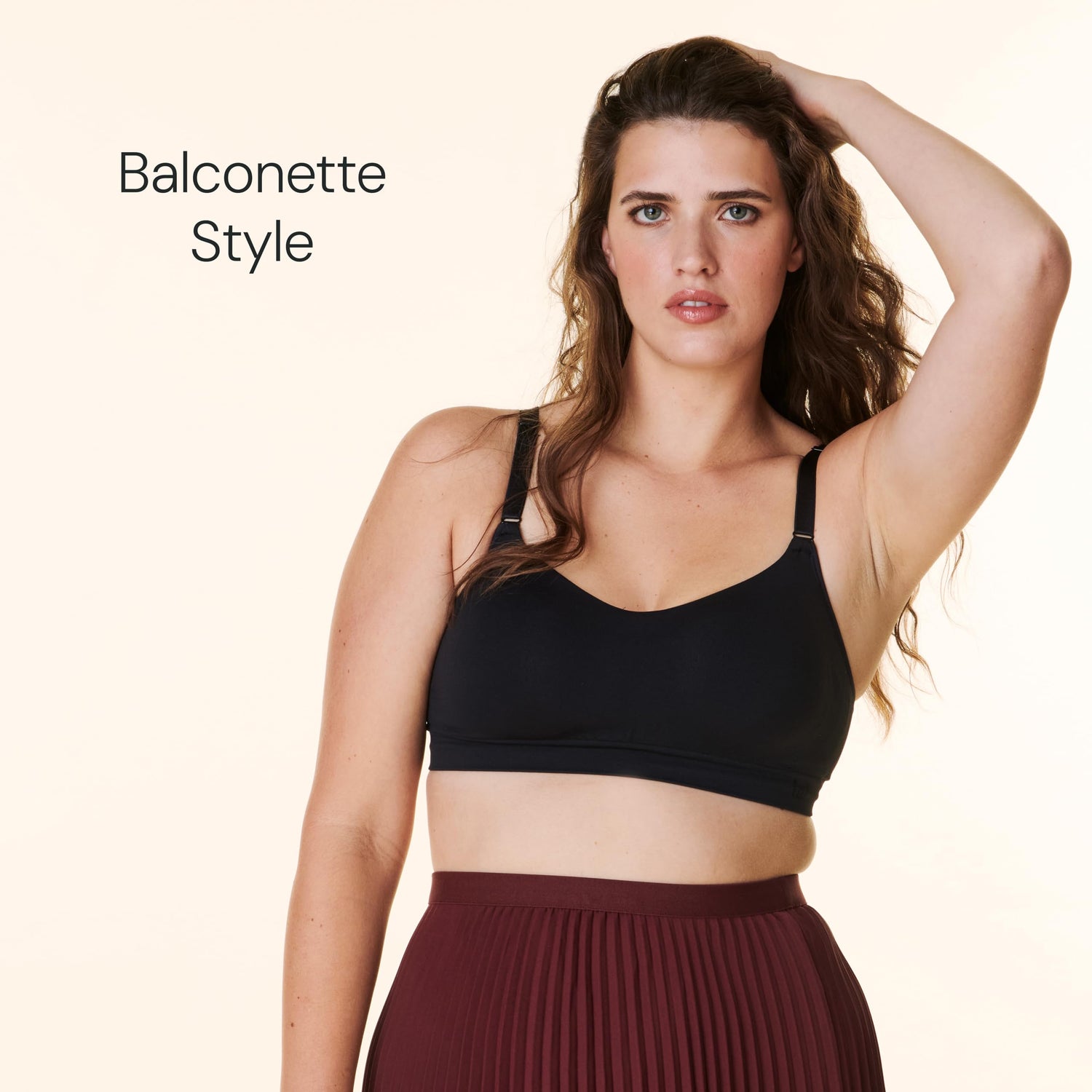 Bravado Designs Everyday Bra, Non Wired Balconette Bra for Women, Comfort Bra