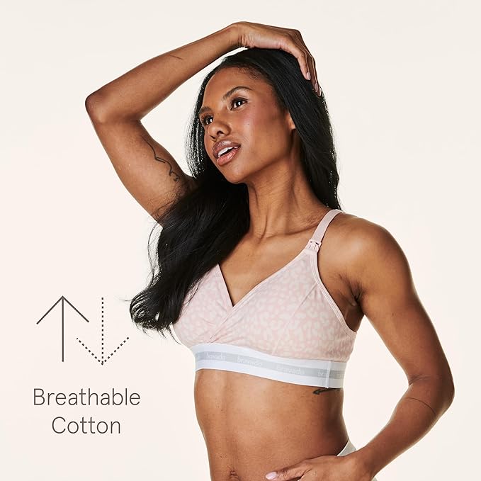 Bravado Original Soft Nursing and Maternity Bra (Pink Leopard 1014)