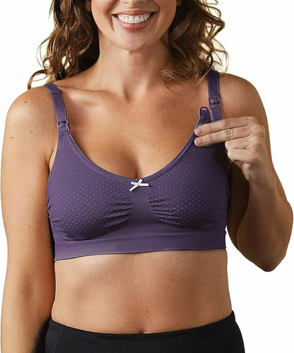 Bravado Designs Soft Confetti Dot Nursing Bra (Plum 1470)