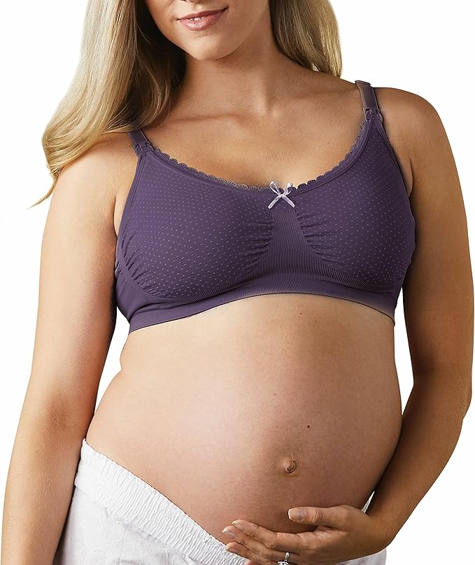 Bravado Designs Soft Confetti Dot Nursing Bra (Plum 1470)