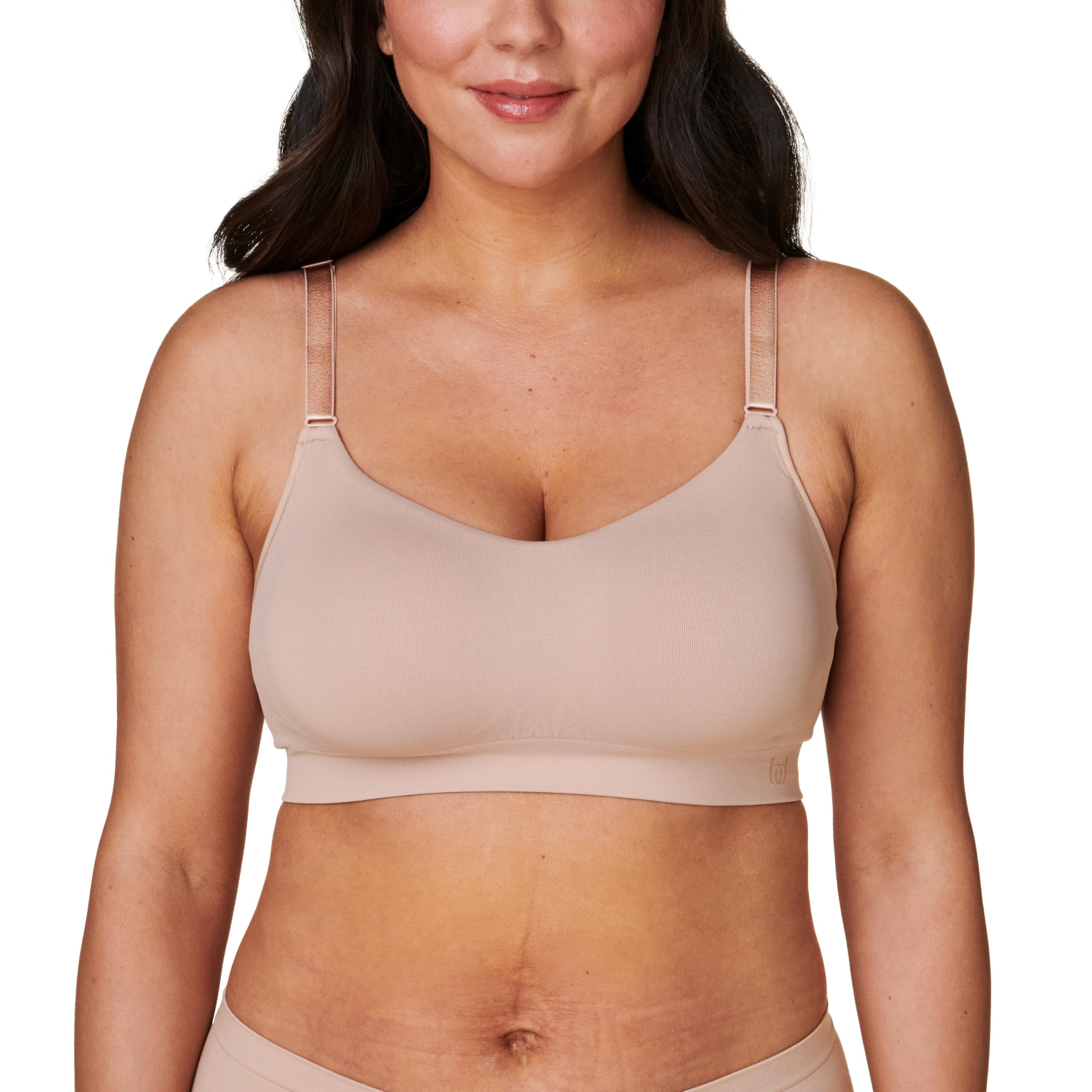 Bravado Designs Everyday Bra, Non Wired Balconette Bra for Women, Comfort Bra