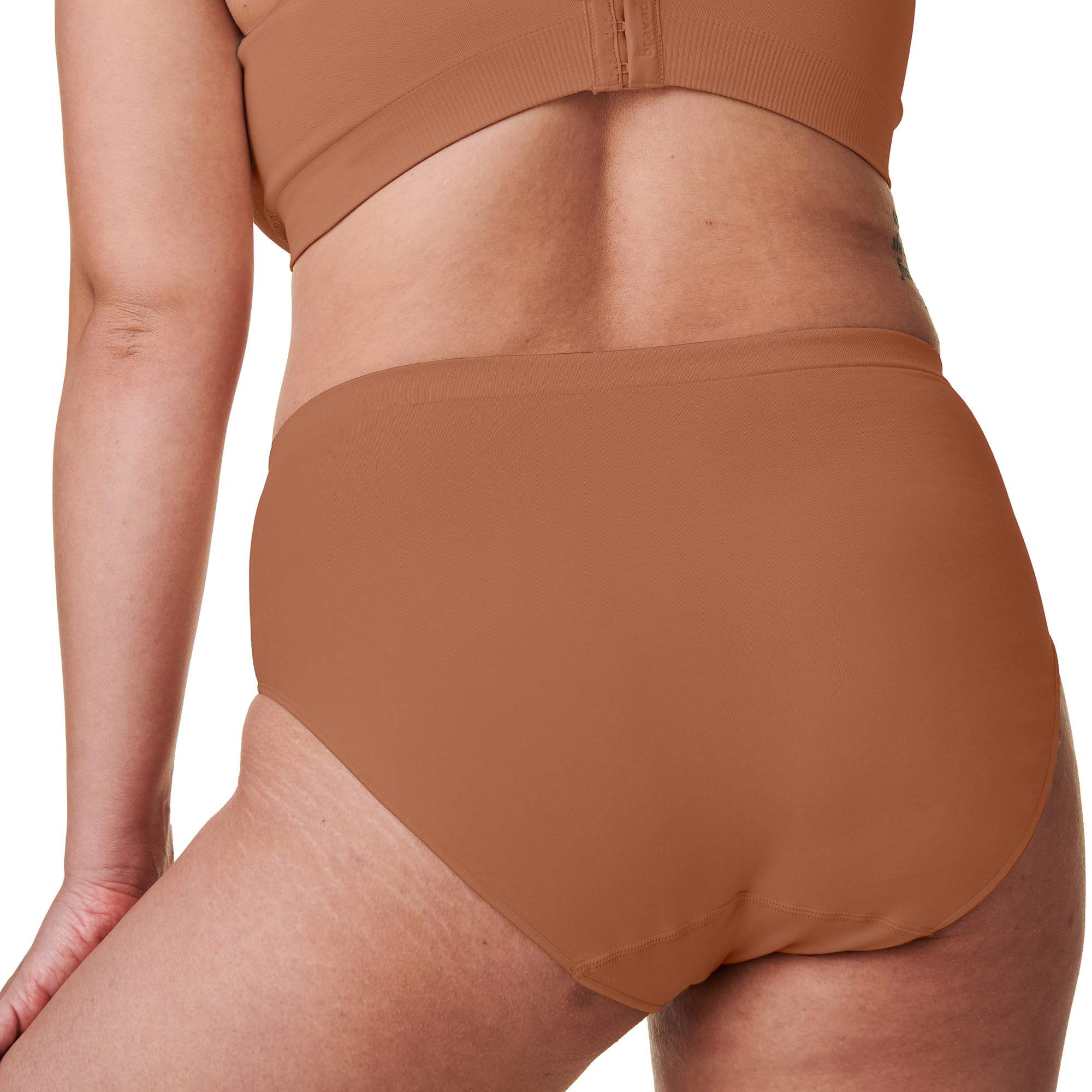 Bravado Designs Sustainable Panty | High-Rise | Seamless | Recycled Nylon, Organic Cotton & Modal Blend | XS-XXL