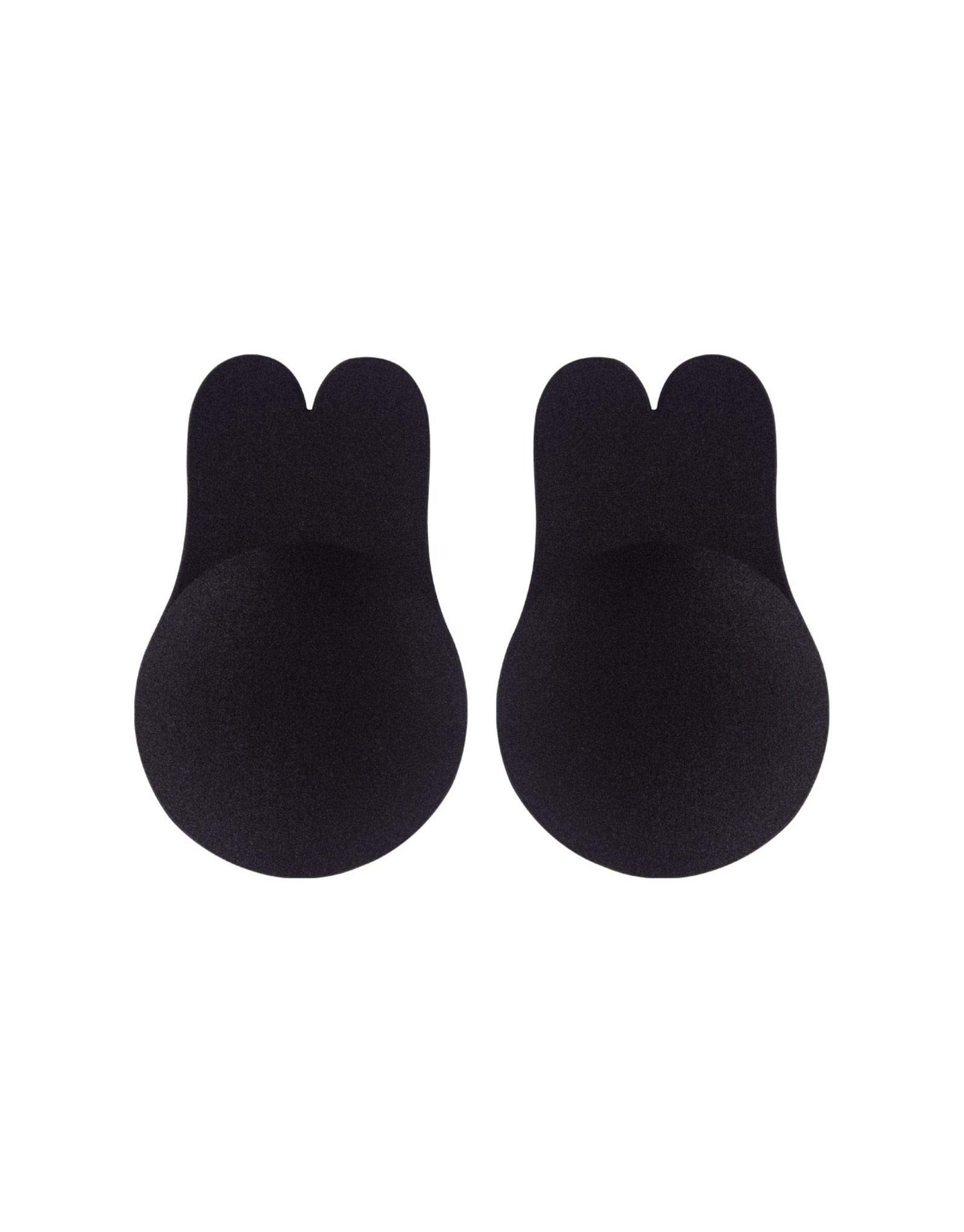 Bye Bra Fabric Pull Up Bra, Rabbit Form Adhesive Bra, Adhesive Pull Up Bra, Breast Lifting Pasties, Reusable Adhesive Nipple Covers, Black, M and XL